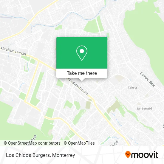 Los Chidos Burgers map