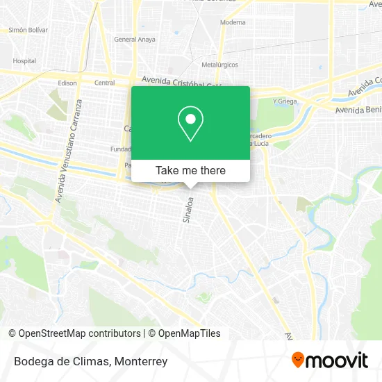 Bodega de Climas map