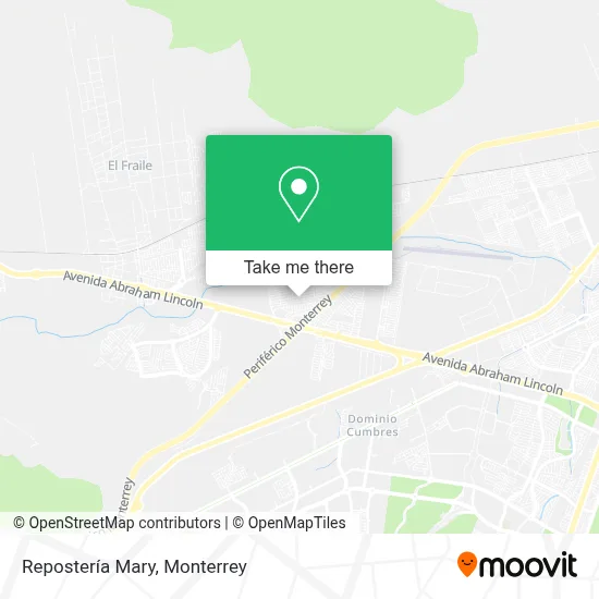 Repostería Mary map
