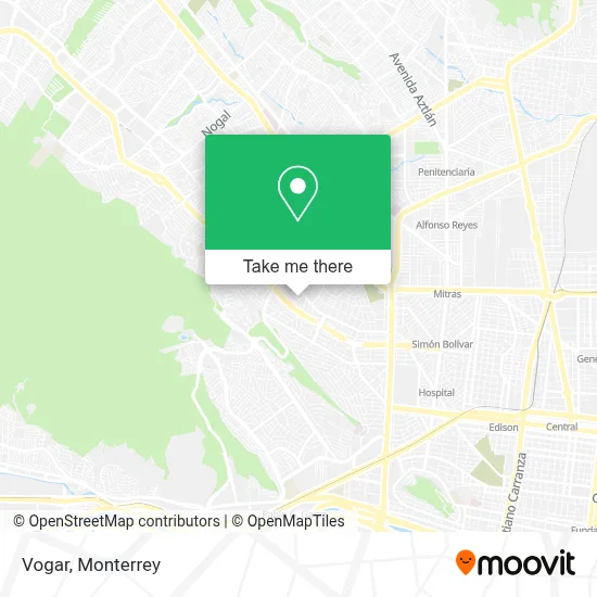 Vogar map