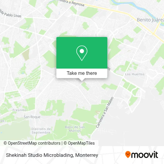 Shekinah Studio Microblading map