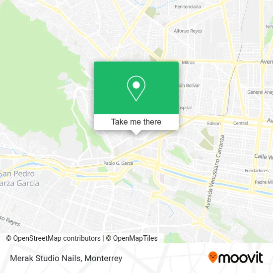 Merak Studio Nails map