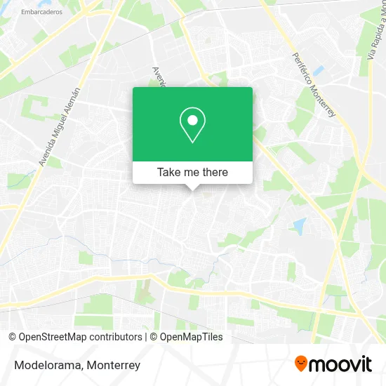 Modelorama map