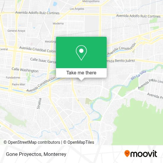 Gone Proyectos map