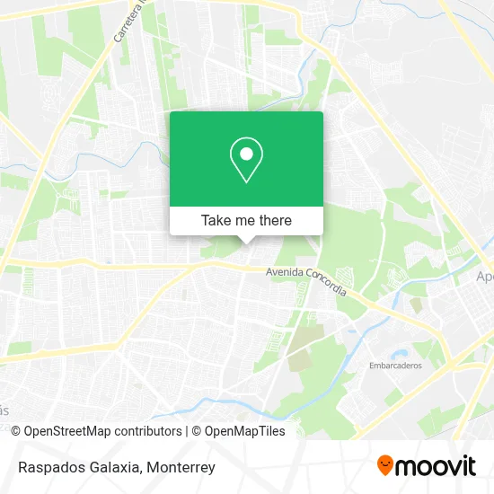 Raspados Galaxia map