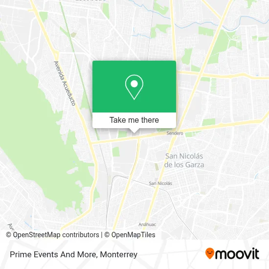 Prime Events And More map