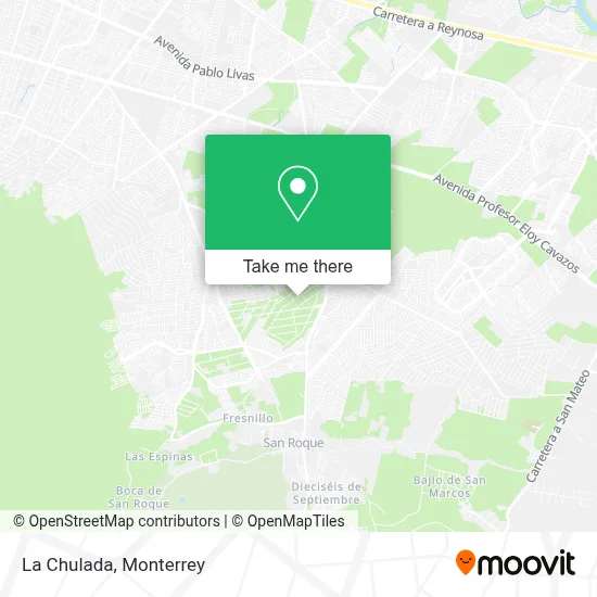 La Chulada map