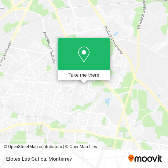 Elotes Las Gatica map
