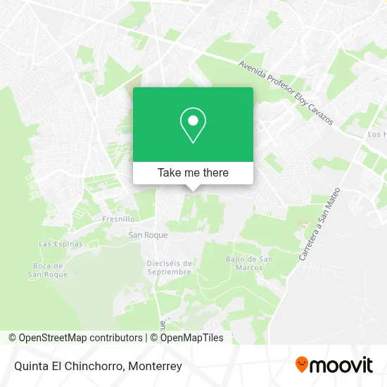 Quinta El Chinchorro map