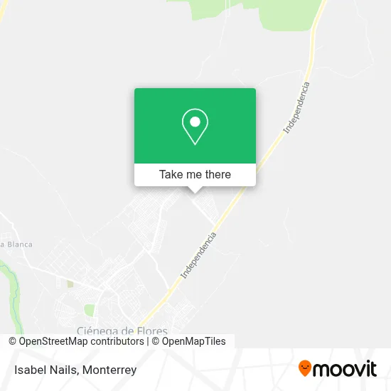 Isabel Nails map