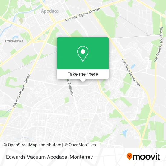 Edwards Vacuum Apodaca map