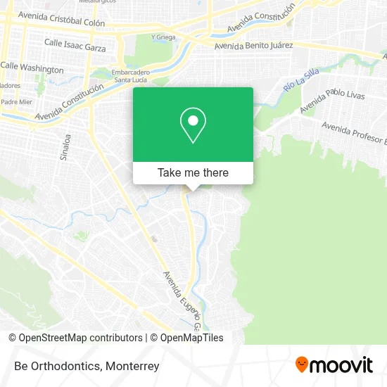 Be Orthodontics map
