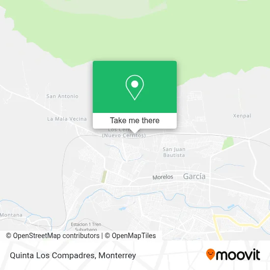 Quinta Los Compadres map
