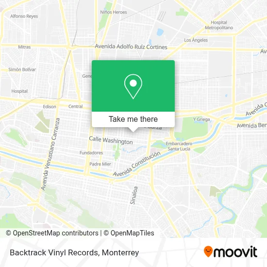 Backtrack Vinyl Records map