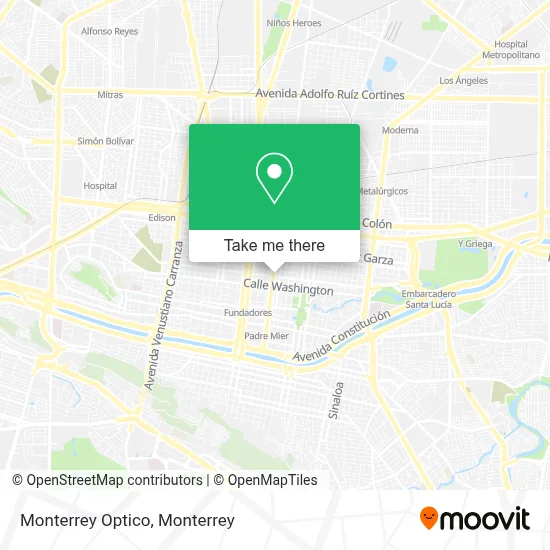 Monterrey Optico map