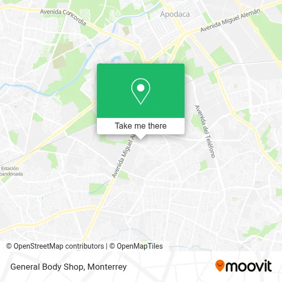 General Body Shop map