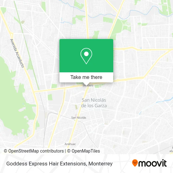 Goddess Express Hair Extensions map