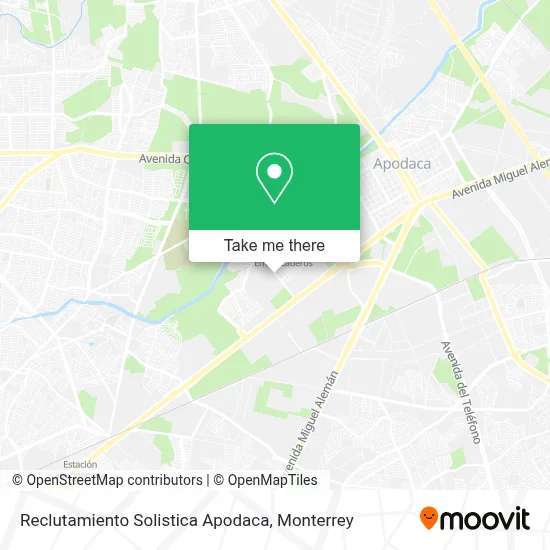 Reclutamiento Solistica Apodaca map