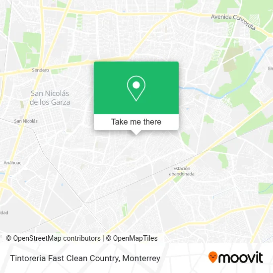 Tintoreria Fast Clean Country map