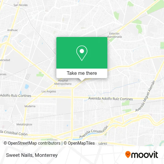 Sweet Nails map