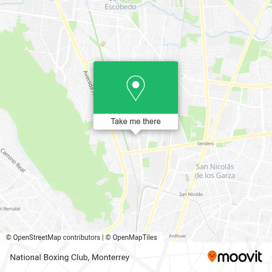National Boxing Club map