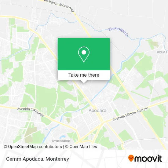 Cemm Apodaca map