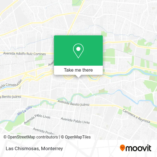 Las Chismosas map