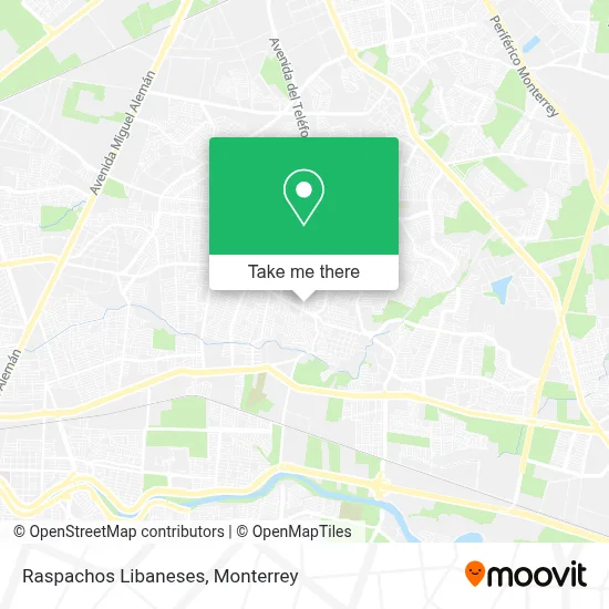 Raspachos Libaneses map