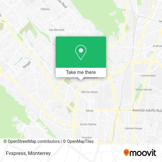 Fvxpress map