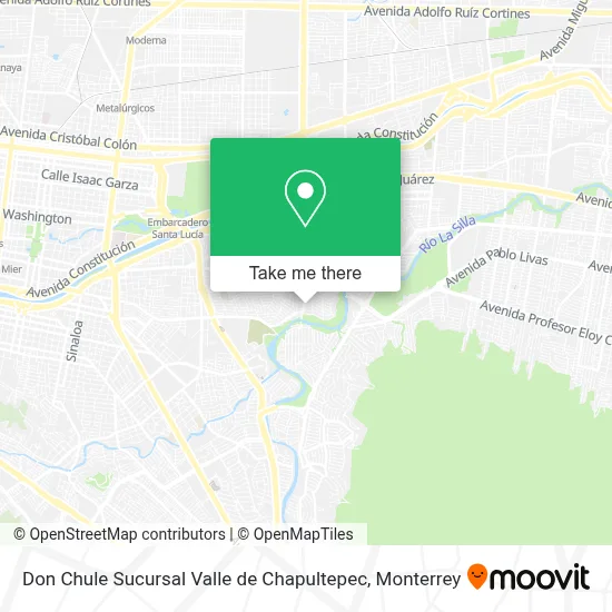 Don Chule Sucursal Valle de Chapultepec map