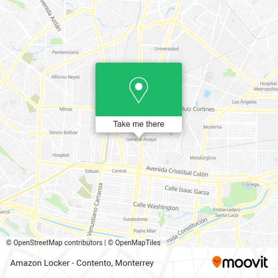 Amazon Locker - Contento map