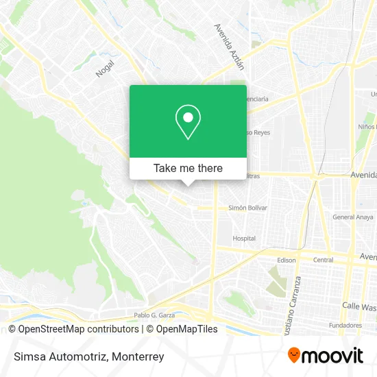 Simsa Automotriz map