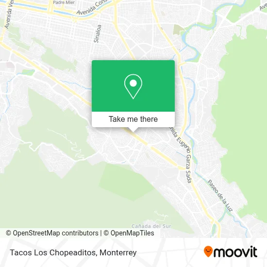 Tacos Los Chopeaditos map