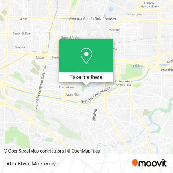 Atm Bbva map