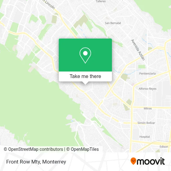 Front Row Mty map