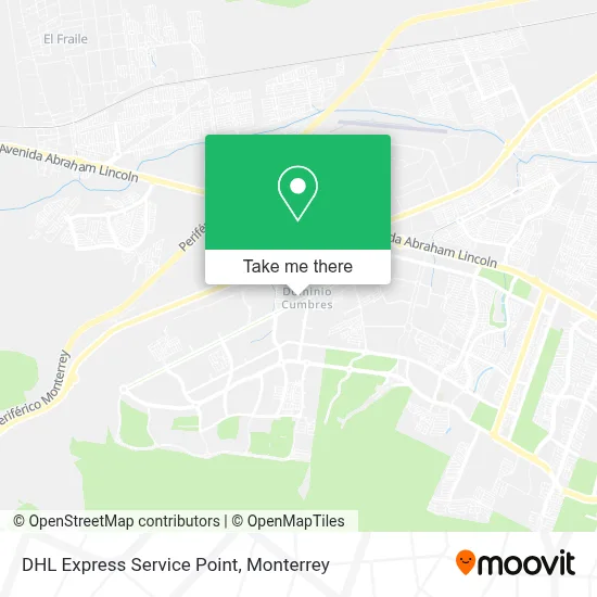 DHL Express Service Point map