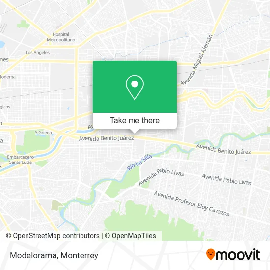 Modelorama map
