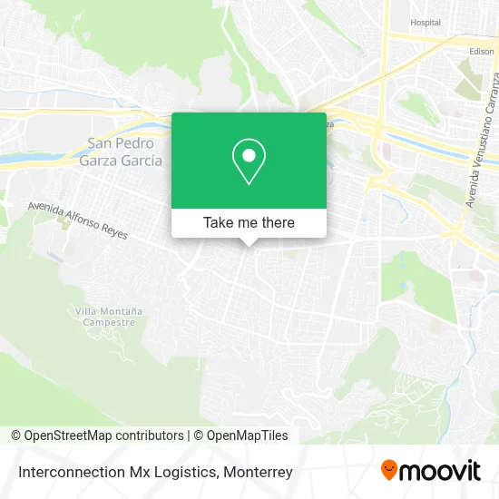 Interconnection Mx Logistics map