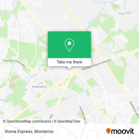 Roma Express map