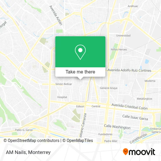 AM Nails map