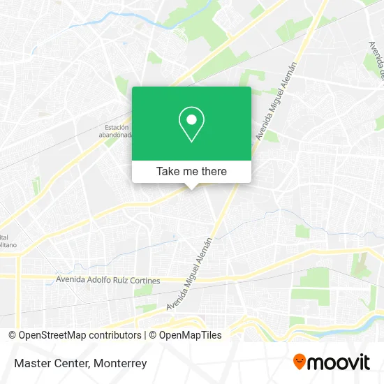 Master Center map