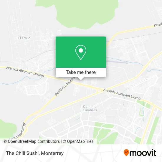 The Chill Sushi map