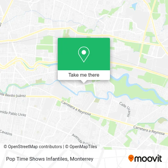 Pop Time Shows Infantiles map