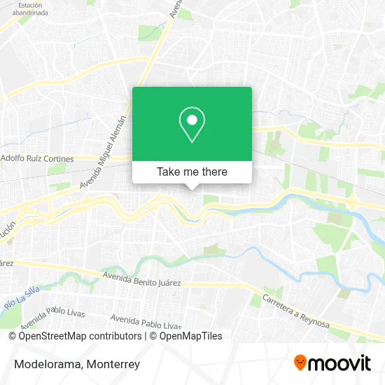 Modelorama map