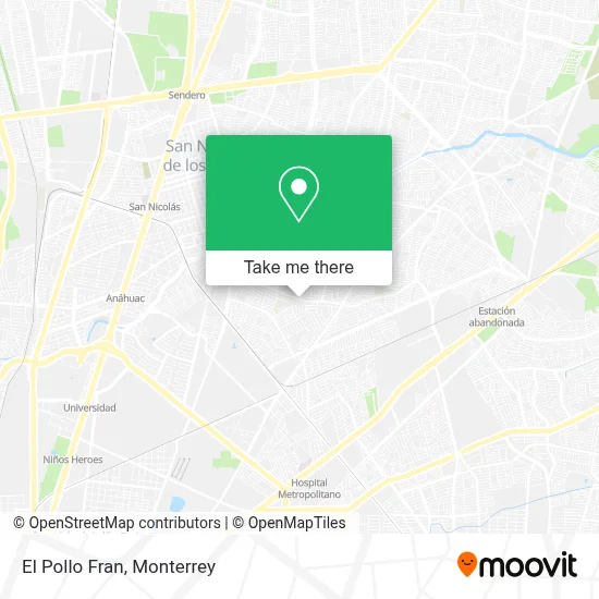 El Pollo Fran map