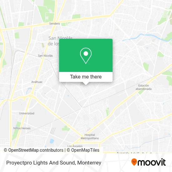 Proyectpro Lights And Sound map