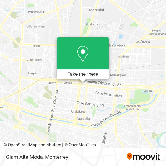 Glam Alta Moda map