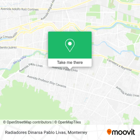 Radiadores Dinarsa Pablo Livas map