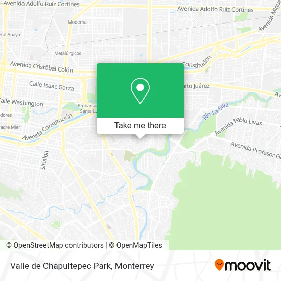 Valle de Chapultepec Park map