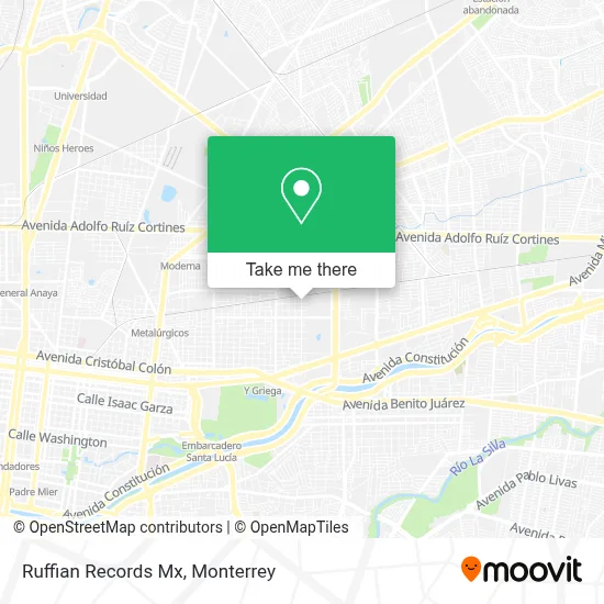 Ruffian Records Mx map